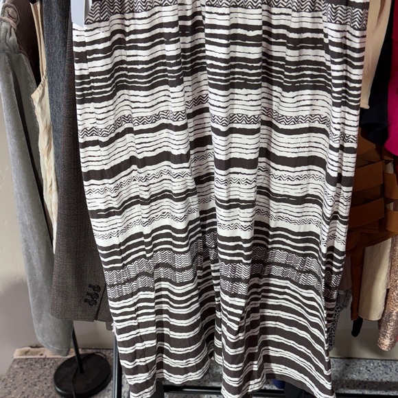 Athleta Brown and White Printed Bahia Midi Dress - Picture 8 of 8